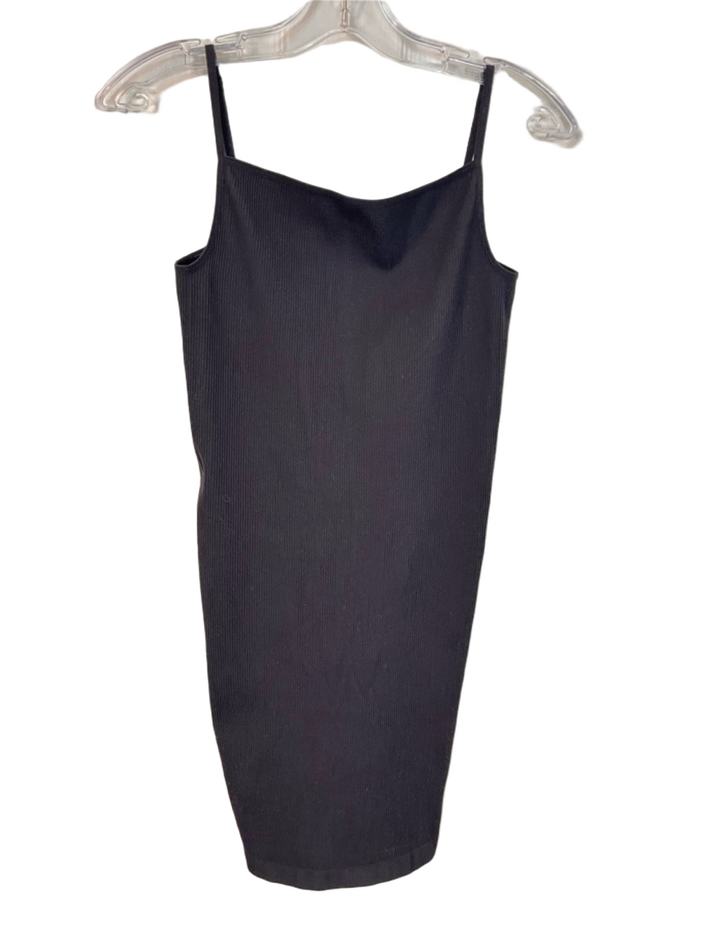 Aritzia Sunday Best Black Ribbed Backless Mini Bodycon Dress M/L